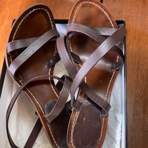 Chanel Brown Summer Sandals